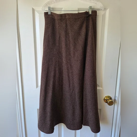 Lauren Ralph Lauren Vintage Tweed Midi Skirt Suit Jacket 10, Skirt 6